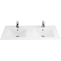 Раковина полувстраиваемая Creavit Su 121 SU121-00CB00E-0000 двойная, белая