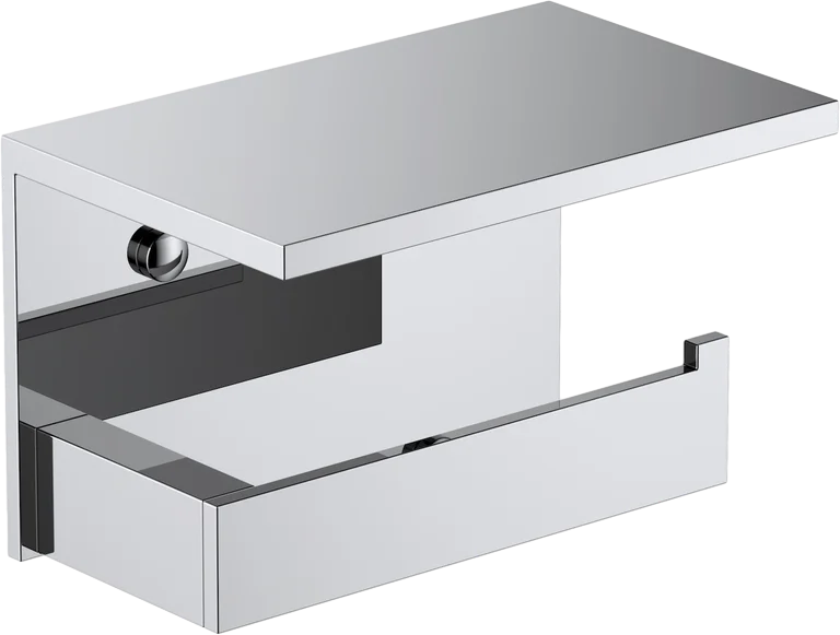 Держатель туалетной бумаги Timo Petruma 15243/00 с полкой для телефона, хром