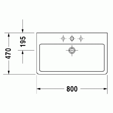 раковина накладная/подвесная duravit vero 0454800860