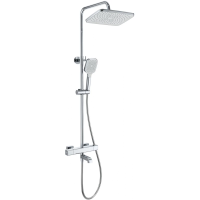 Душевая система Wonzon & Woghand Stay 2 WW-B3016-T1-CR 300x192 мм, с термостатом, хром