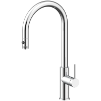Смеситель для кухни Paulmark GALANT Ga213077-CR, с выдвижным изливом, цвет хром