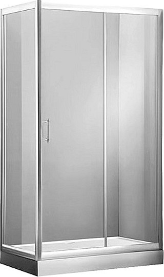 Душевой уголок Aquanet Alfa NAA1131 00168418 140×80 профиль хром, стекло прозрачное