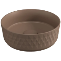 Раковина Isvea Rombo 10NF67036SV-2H накладная, Ø36 см, коричневый матовый