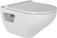 Унитаз Bien Ion IOKA050N2VP0W5000 подвесной, безободковый, с сиденьем микролифт, белый