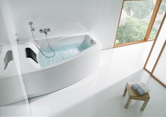 акриловая ванна roca hall angular 150х100 zru9302864 l без гидромассажа