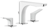 Смеситель Gessi Rilievo 59011#031 для раковины на 3 отв. с донным клапаном h=12.5см, излив 15.4 см, цвет хром