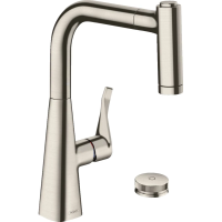 Смеситель для кухни Hansgrohe Metris M71 73805800, сталь