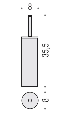 Ёршик для унитаза Colombo Design Luna В0506