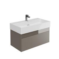 Тумба под раковину Kerama Marazzi Logica 90 подвесная с 2 ящиками песчаный