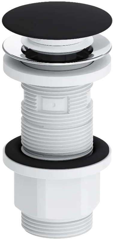 Донный клапан Damixa Option 210600300 клик клак, черный матовый