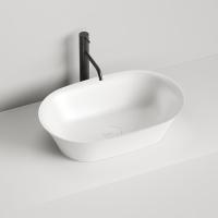 Раковина накладная 60х39 см.Salini Mona 110821M, S-Stone, цвет: белый