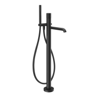Смеситель Gessi Habito Cesello 70428#299 для ванны, напольный, цвет Black XL