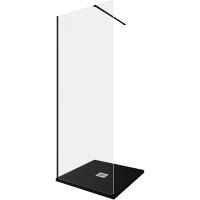 Душевая перегородка Allen Brau Infinity 1 80 3.21003.BBA профиль черный браш, стекло прозрачное