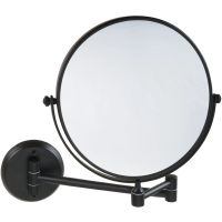 Зеркало косметическое Bemeta Dark 172201510 с 3x увеличением, настенное, черный матовый