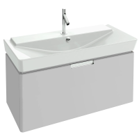 Тумба под раковину Jacob Delafon Reve EB1132-G1C 100 см белый лак, 1 ящик