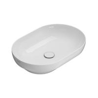 Раковина накладная Globo Ceramica T-EDGE B6O61BI белый блестящий