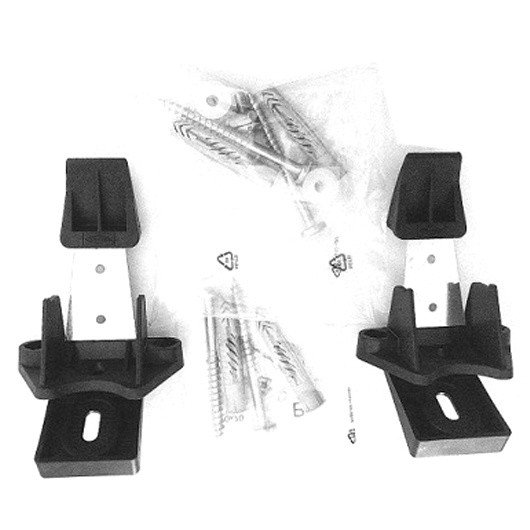 комплект креплений simas f91 к стене для напольный приставных унитазов и биде