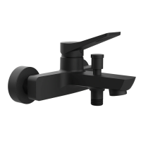 Смеситель Gessi Rilievo 59013#299 для ванны настенный, излив 15.3 см, с автоматическим переключателем ванна-душ, цвет black XL