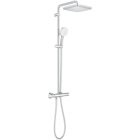 Душевая система Grohe Tempesta Cube 26689001 250 мм, с термостатом, хром