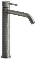 Смеситель Gessi Cesello 54406#239 для раковины, высокий, без донного клапана, цвет шлифованная сталь