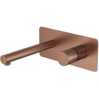 Смеситель для раковины Boheme Stick Diamond 125-BRB встраиваемый, бронза матовая