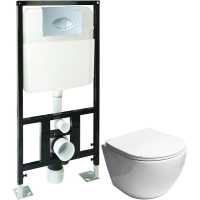 Комплект подвесной унитаз + система инсталляции SantiLine SL-5005 + SL-01