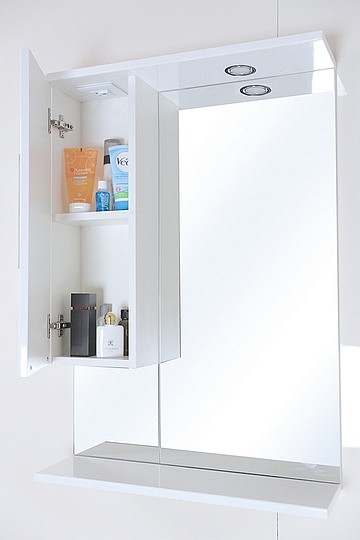 зеркальный шкаф onika флорена 62.01 l белый