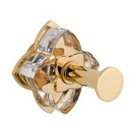 THG THG Pétale de cristal clair Крючок подвесной, длинный, цвет: золото/прозрачный хрусталь