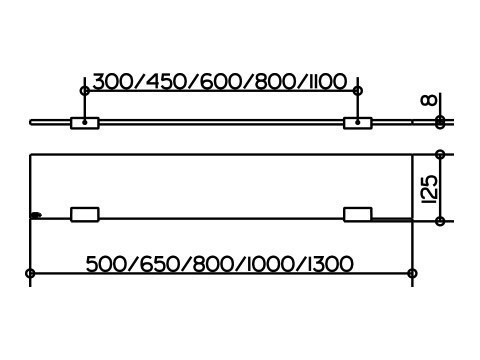 Полка стеклянная Keuco Collection Moll 12710 015800