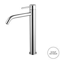 Смеситель Fima Carlo Frattini Spillo Up F3031/XHXSBS для раковины, высота 295 мм., излив 167 мм., с донным клапаном click-clack, цвет белый матовый