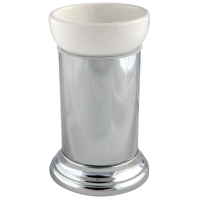 Стакан для зубных щеток Migliore Mirella 17226 цвет хром