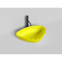 Раковина-чаша Salini S-Sense Gloria 06 1102106GF 56x39,5 см, накладная, покраска по RAL глянец полностью