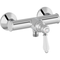 Смеситель для душа Jacob Delafon Louise E24362-CP, хром/белый