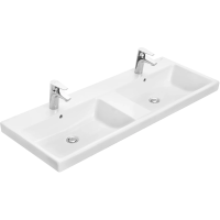 Раковина Roca Victoria A3270YS000 120x46 см, накладная, подвесная, двойная, цвет белый