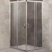 Душевой уголок BelBagno Unique 90×90 UNIQUE-A-2-75/90-P-Cr профиль хром, стекло рифленое