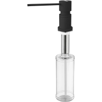 Дозатор для жидкого мыла Paulmark Kraft D003-AN 350 мл, встраиваемый, для кухни, антрацит