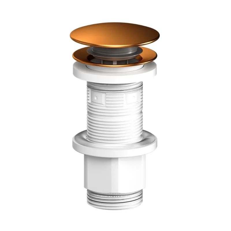 Донный клапан AM.PM F0700P44 для раковины, с переливом, розовое золото