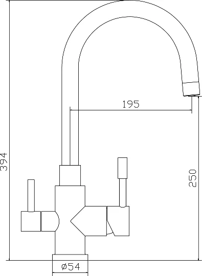 смеситель для кухни seaman eco venice ssn-1339