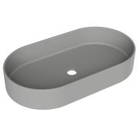 Раковина Aqueduto ESPIRAL ESP0230 накладная, овальная, 60x39xh12 см, серый матовый