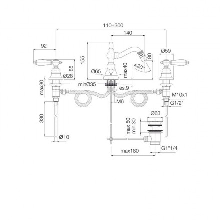 смеситель для биде fima carlo frattini herend f5402cr