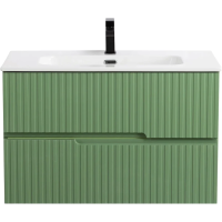 Тумба под раковину Cezares Duet-N 80 DUET-N-800-2C-SO-PS-P подвесная Фисташковый Софт