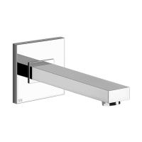 Излив Gessi Rettangolo 20120#031 настенный, для ванны, для монтажа с удаленным управлением (не входит в комплект), цвет хром