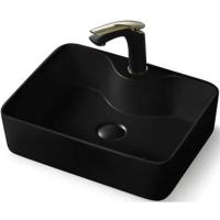 Раковина накладная Vincea VBS-127MB 47х36см, цвет матовый черный