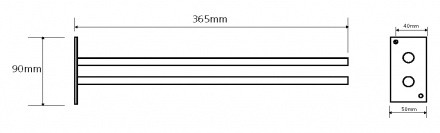 Полотенцедержатель Bemeta OMEGA 104704142 хром