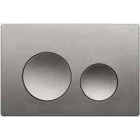 Кнопка смыва для инсталляции Veconi Flush V2 для унитаза, пластик, цвет оружейная сталь