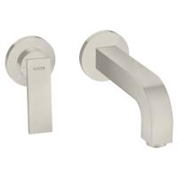 Смеситель Axor Citterio для раковины 220, встраиваемый, излив: 22см., цвет: сталь