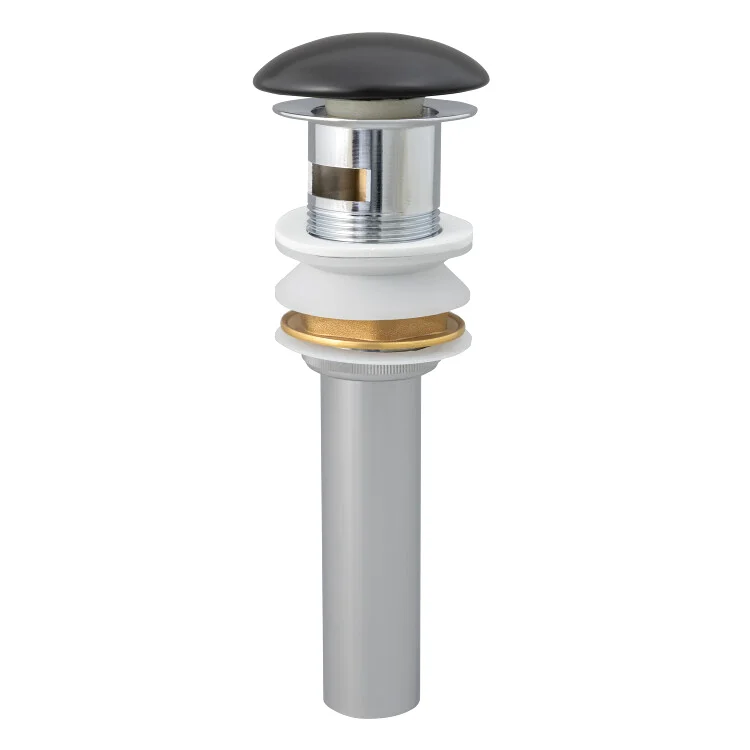 Донный клапан Splendy AA3071YURKBM для раковины, с переливом, матовый черный