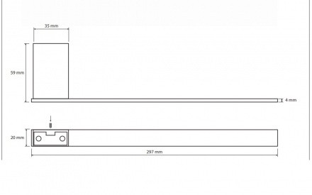 Полотенцедержатель Bemeta VIA 135004043 хром