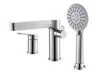 Смеситель на борт ванны BelBagno Delta DEL-BVD3-NERO черный матовый