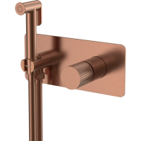 Гигиенический душ Boheme Stick Touch 127-CB.2 со смесителем, медь матовая